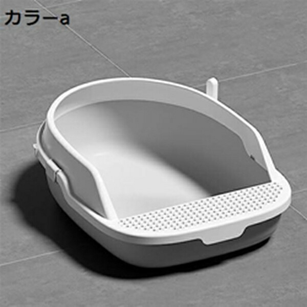 購入15％-30%OFF 猫トイレ オープンタイプ ワイドサイズ 猫用トイレ本体 大型 広々サイズ コンパクト 掃除簡単 スコップ付き お手入れ簡単 ニャンとも清潔トイレ 抗菌防臭 ラージ シンプル おしゃれ 48x64x20cm｜GOTO funny 店