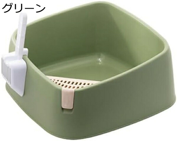購入15％-30%OFF 猫トイレ 大型 トイレ 猫のトイレ おしゃれ ねこトイレ ネコトイレ 猫砂盆 猫用トイレ 本体 ペットトイレ オープンタイプ ハーフカバー 砂の飛び散り防止 猫用品 猫の大きいトイレ ニオイの広がり防止 50&times;50&times;23cm｜GOTO funny 店