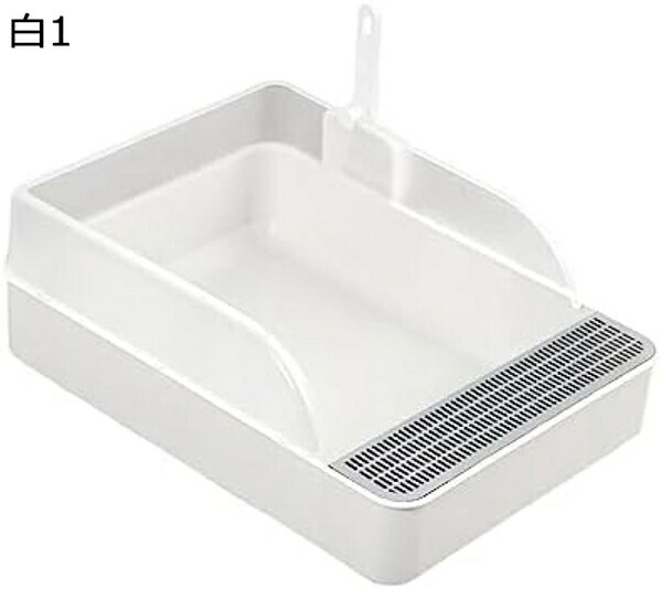 購入15％-30%OFF 猫トイレ 猫用トイレ本体 オープンタイプ キャットトイレ 半密閉型 ペットトイレ ポータブル猫砂トレイ 猫砂ボックス スコップ付き 子猫から成猫まで使える 清潔 掃除しやすい 飛び散らない｜GOTO funny 店