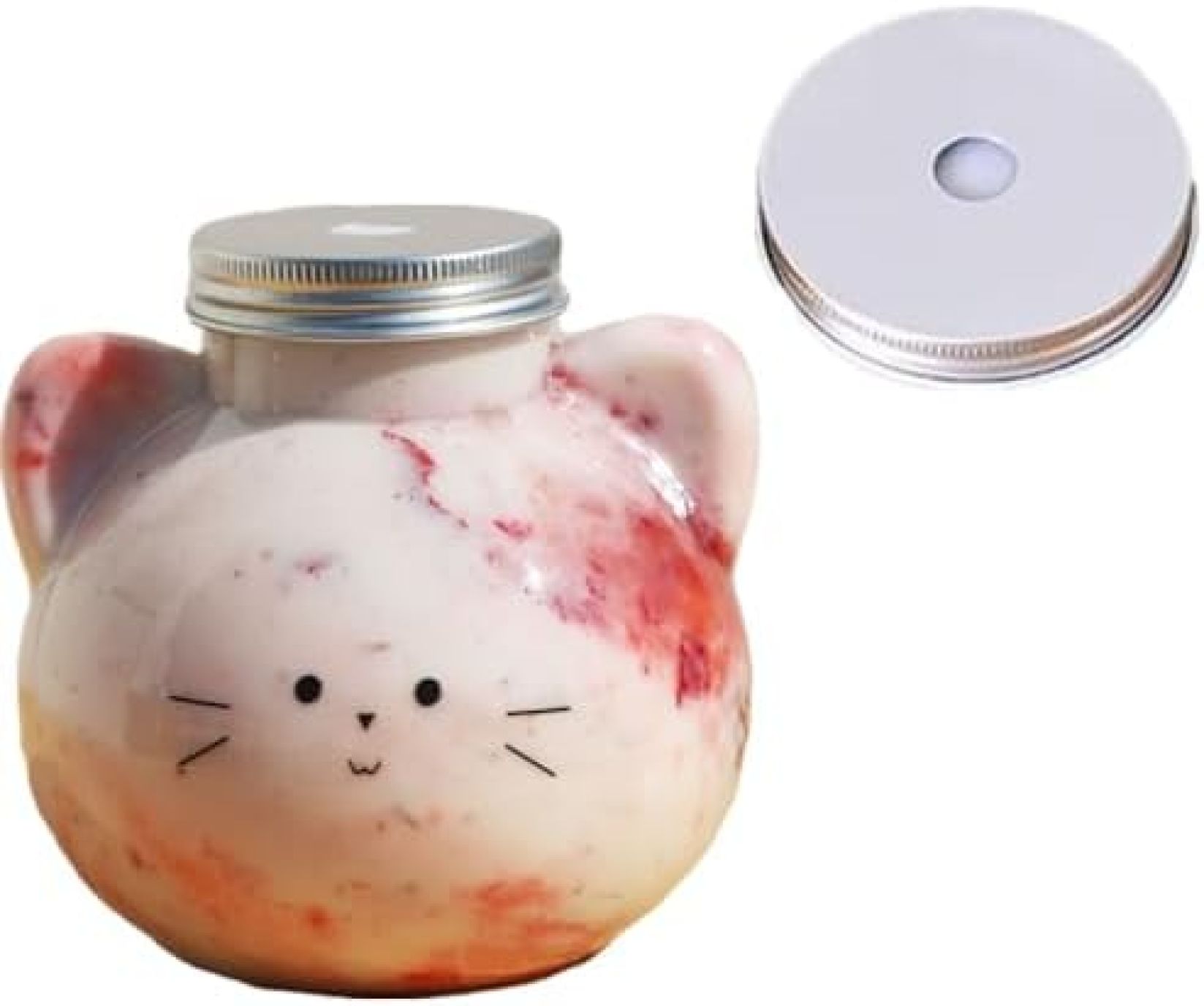 10個仕掛ける ドリンク瓶 500ml フタ付き添い人 プラコップ 愛くるしげ テイクアウト インスタ 猫瓶 バナナの木清涼飲料水 喫茶店 お