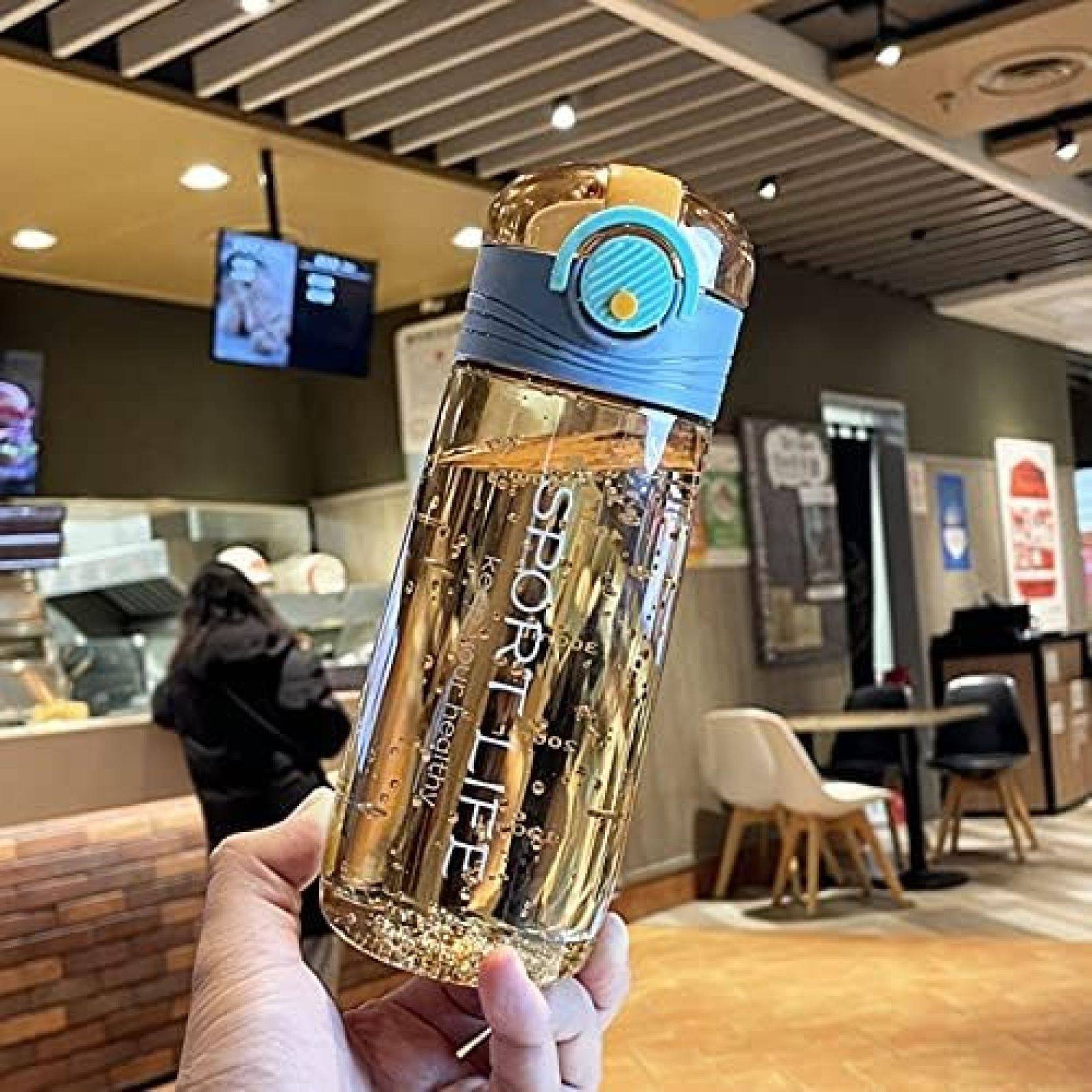 吸い筒 お水瓶 瓶 ワンタッチ 目盛り付き添い人 せつ然たる瓶 携帯型 すいとう 500ml 耐?可塑性物質 運動競技