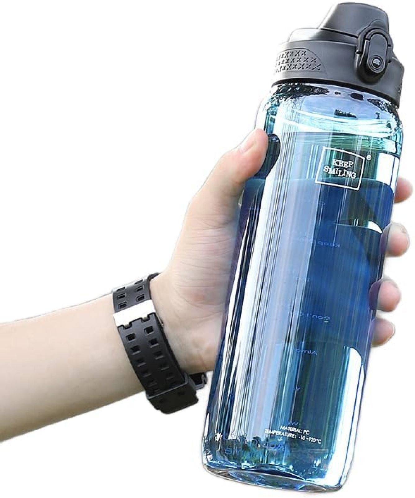吸い筒 大電気容量 1000ml 超軽さ 手抜かり押しとどめる クリアプラスチックアクアボトル 部屋の入り口 運動競技お水瓶 マグボトル ポーため桶