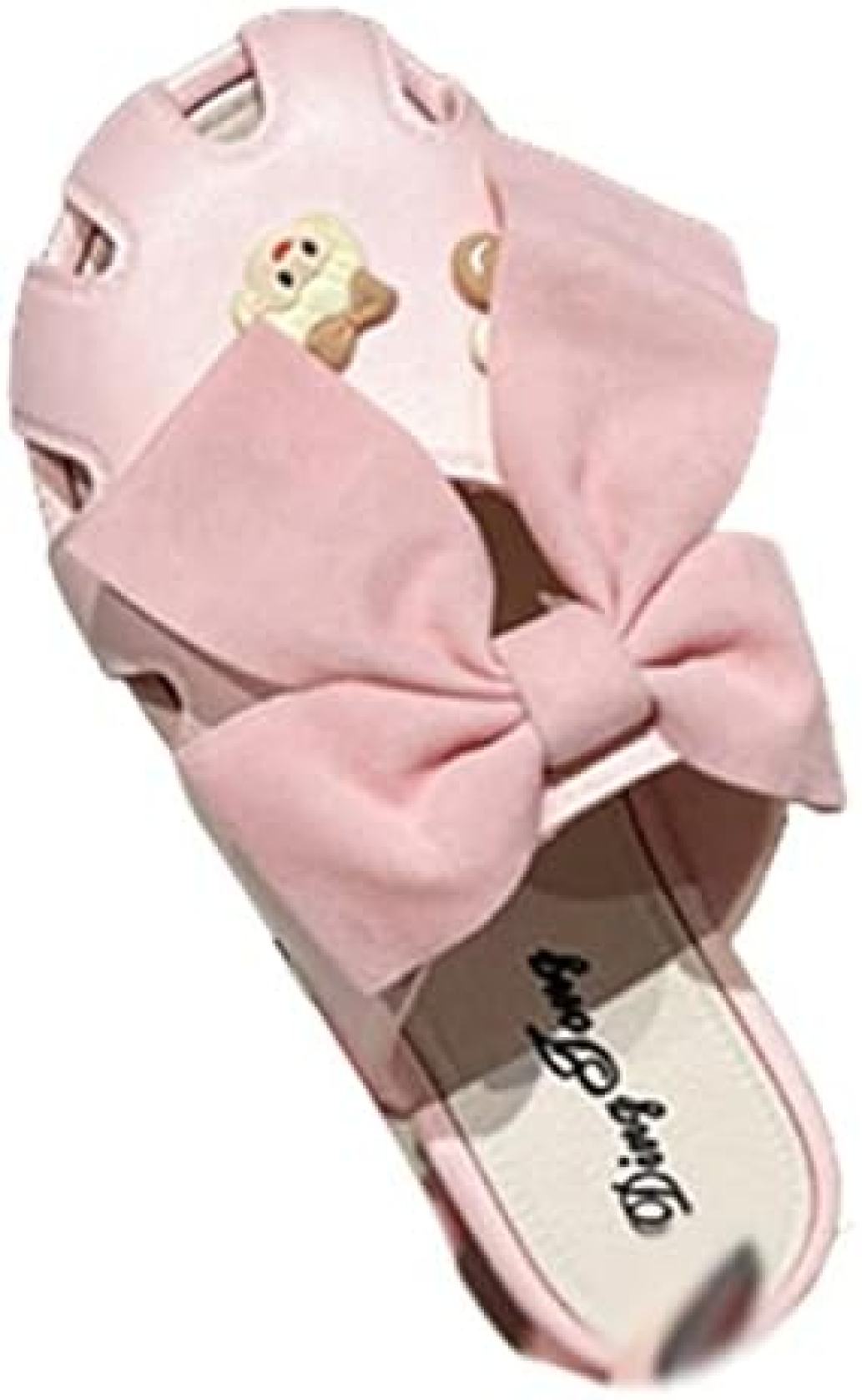 レディース サンダル 可愛い ミュール サンダル 女の子 軽い 蝶結び ぺたんこ スリッパ かかとなし サボサンダル ルームシュー