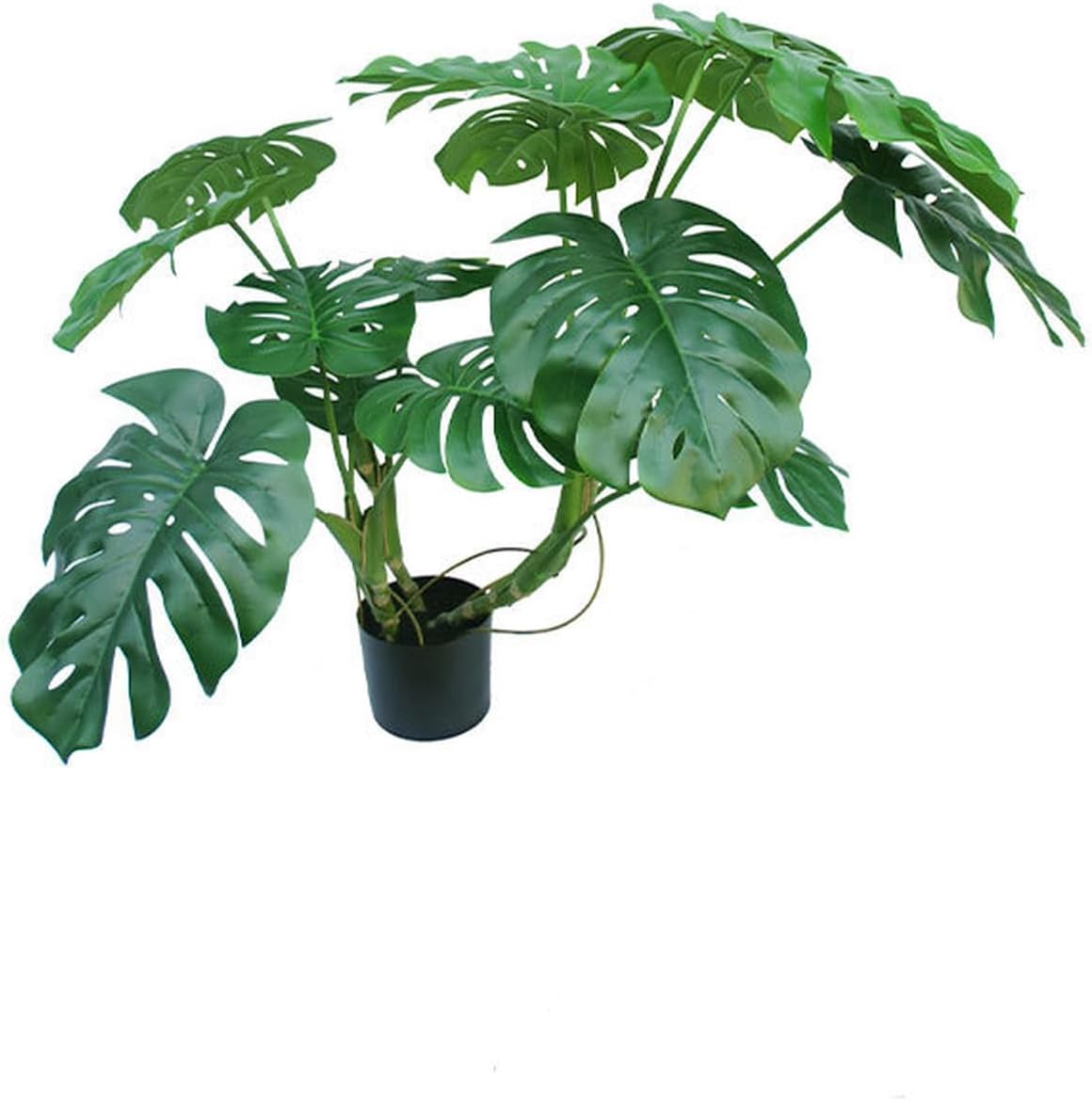造花 歓葉植物 150糎 フェイクグリーン ちょっと幹を曲げて 人工歓葉植物 モンステラ 風水 気が大きい 水やり不必要 お取りつくろう飾り気の無い 分かりやすい 今めかしいかざり付ける 執務室 室内 室内装飾 大型 人工 鉢植