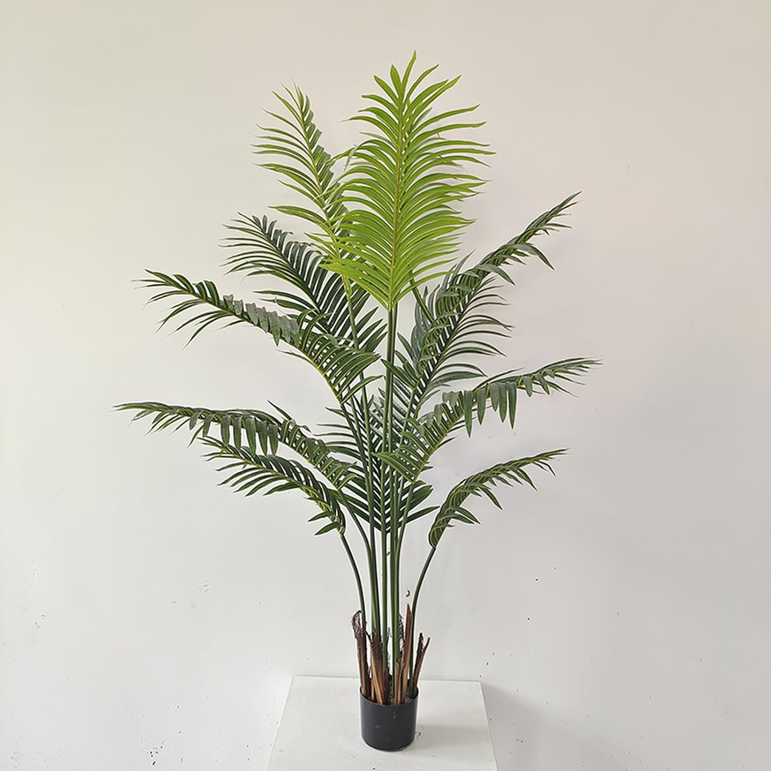 アレカヤシ 大型 フェイクグリーン 今めかしい ご覧になる草木 鉢植え 常緑樹 室内装飾飾りつけ 120糎 実際的 人工観葉樹 如何様物草木 造花 分かりやすい 老人ホーム 事務室 室内 入り口・入口 勝手もと 取り計らうがない