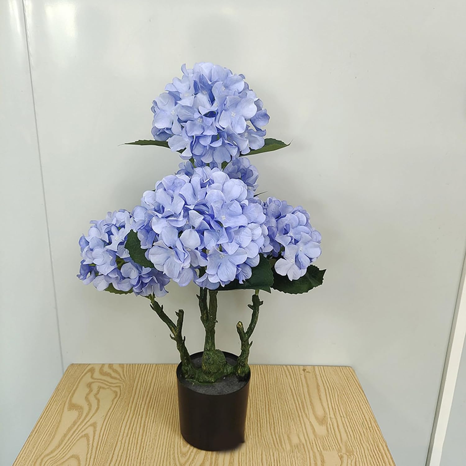鉢植え 造花 紫陽花 アジサイ 青碧 人工観葉草木 60糎 フェイクグリーン 室内装飾飾りつけ 今めかしい 癒し 飾りもの 枯れない 軽さ 人工草木 本物そっくり 祝い事 差し上げ物 差し上げ物 自