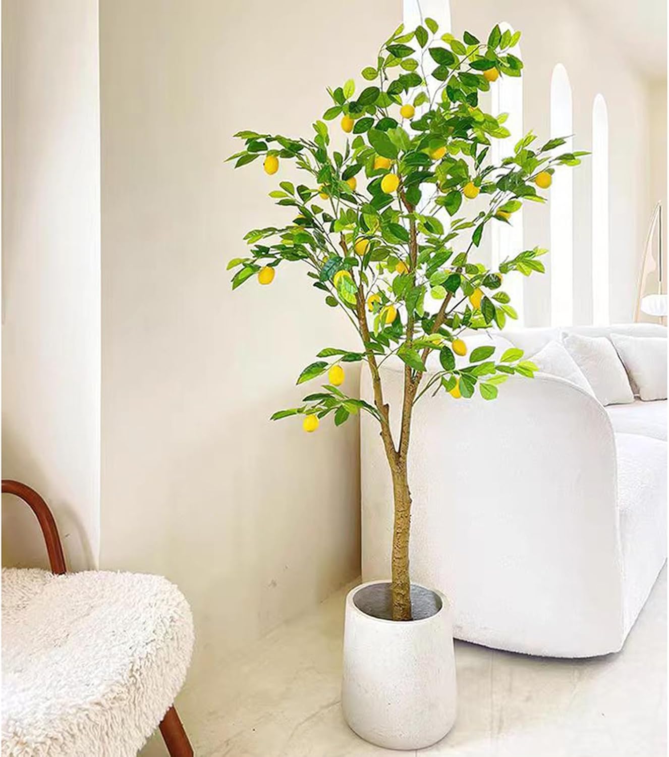 フェイクグリーン 人工 観葉草木 檸檬の木 鉢植え 仕合わせの木 造樹 人工あずま屋 A90糎 風水 開運 飾りつけ 差し上げ物用 造花 枯れない緑であること 飾り気の無い保? 水やり不必要 害虫根こそぎ不必要 北欧 今めかしい