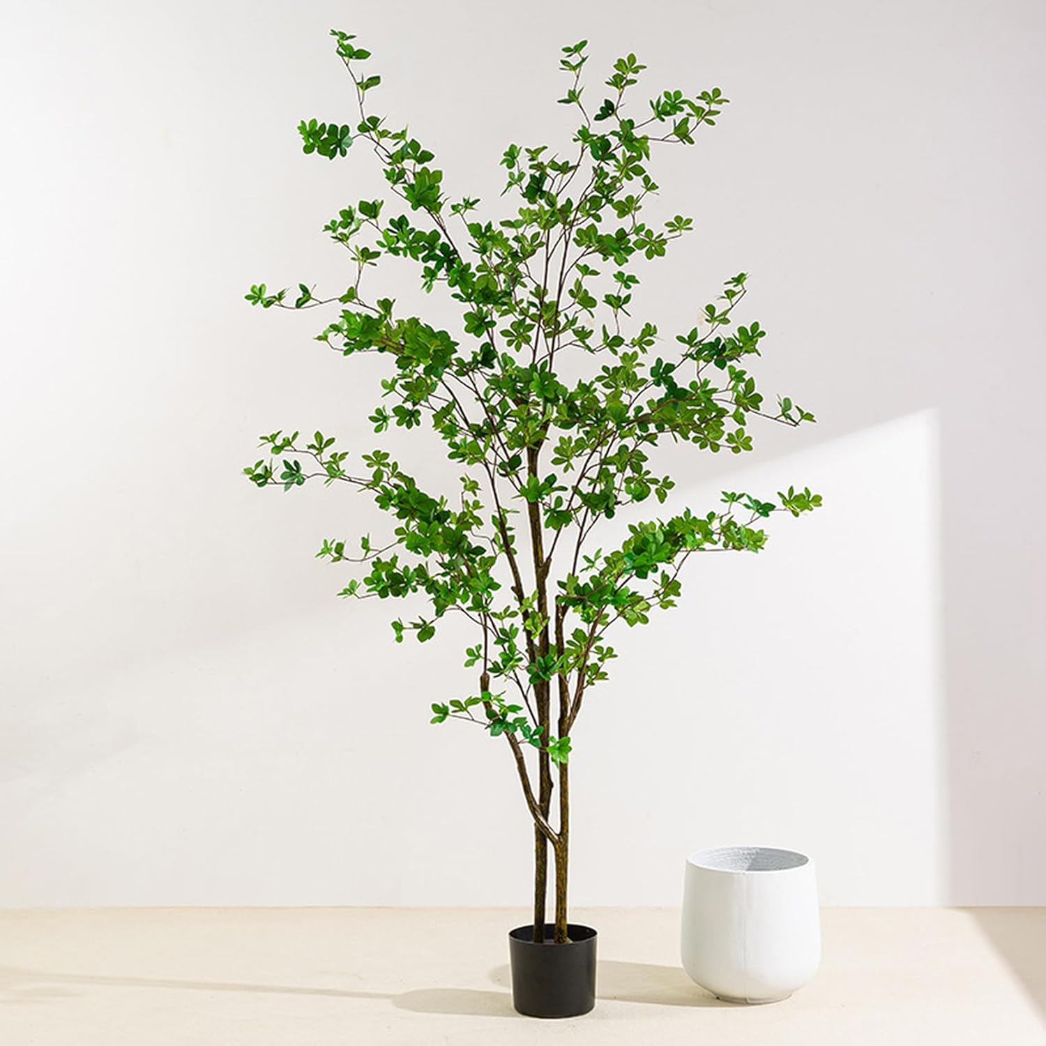 ドウダンツツジ 観葉草木 心うれしいの木 今めかしい 大型 造花 本物そっくり 180糎 フェイクグリーン 常緑樹 人工あずま屋 引っ越し 営造祝賀会 開店祝賀会 移し替える祝賀会 室内装飾 室内 執務室 差し上げ物 プレゼ