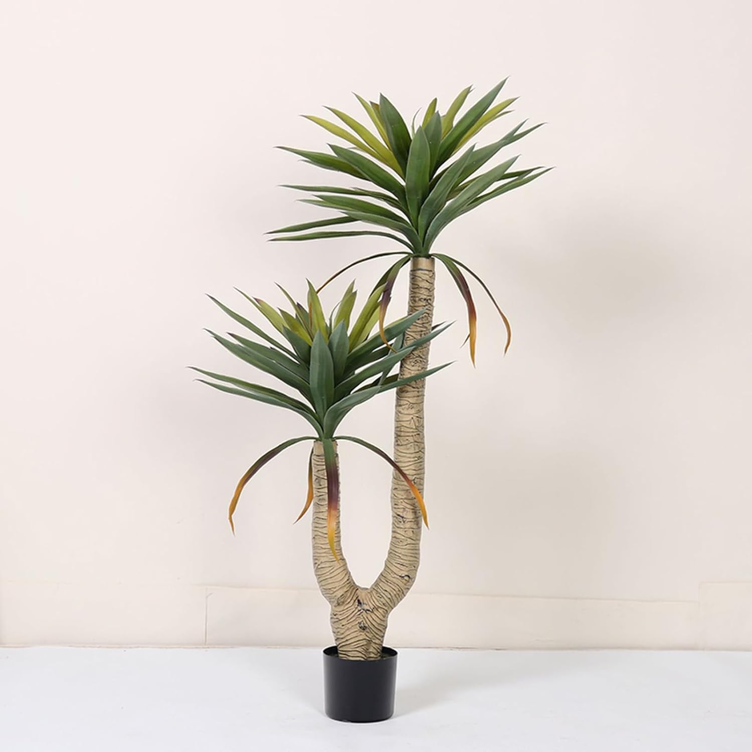 人工ユッカ アガベ 大型 フェイクグリーン 鉢植えの人工草木 本物そっくり フェイクツリー お取りつくろう分かりやすい 水やり不必要 害虫追い出し不必要 介護ホーム執務室 床 お部屋 かざり付ける草木 屋内 室外 執務室 店 営造