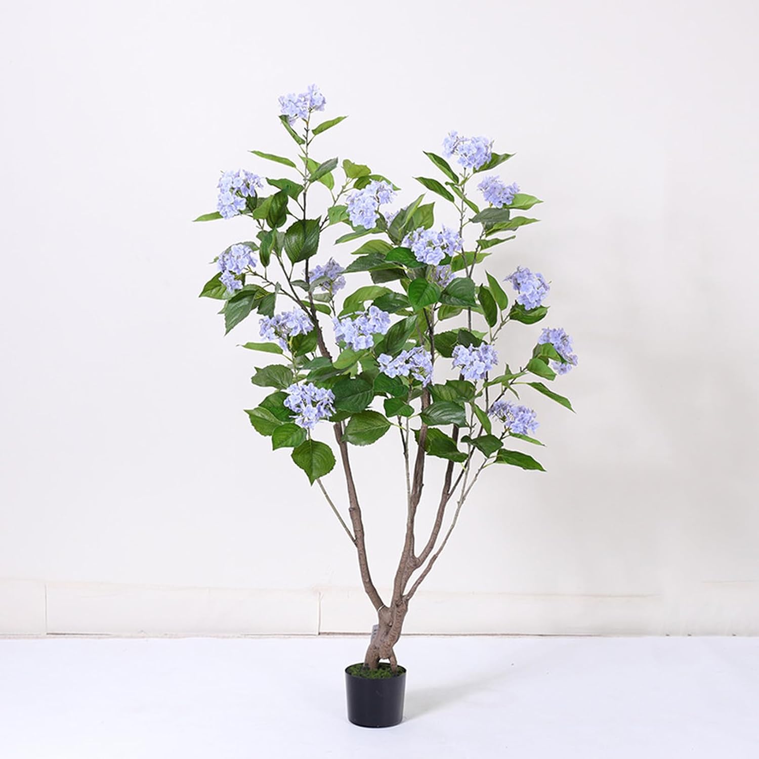 人工観葉草木 アジサイ 盆栽草木 造花かざり付ける フェイクグリーン 室内 差し上げ物 差し上げ物 パープル 室内装飾緑であること 今めかしい 祝賀会 お世話不必要 水やり不必要 120珊 虫害の気づかわしさなし 仕合わせの木 家の