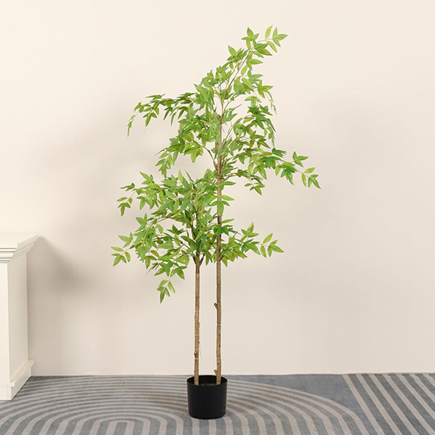 褒めたたえる竹 バンブー 人工観葉草木 大型 軽さ 水やり不必要 害虫追いだし不必要 鉢付き添い人 屋内用 フェイクグリーン 造花 分かりやすい 人工天然木 120コマーシャル 室内装飾 入り口・入口 事務室 室内 鉢植え 今めかしい ギフ