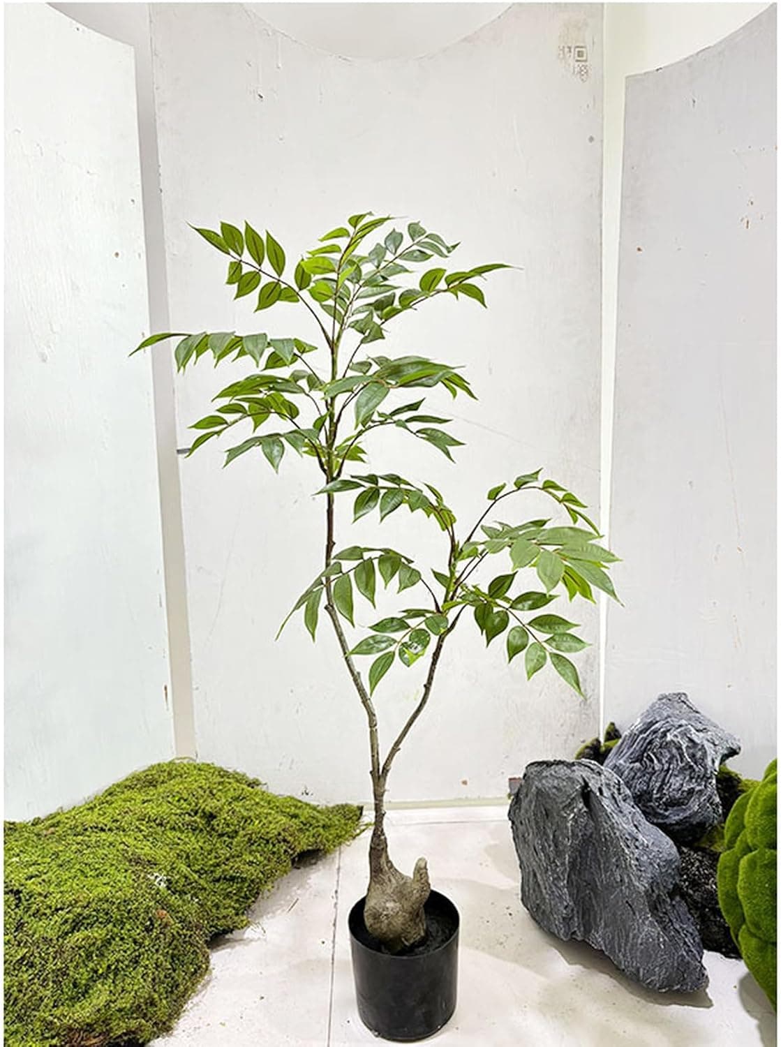 フェイクグリーン 室内用 観葉草木 パキラ 仕合わせの木 造花 人工観葉草木 大型 オシャレ 室内装飾緑であること 消臭 抗菌 まがい物 鉢付き添い人 草木飾りつけ お取りつくろう不必要 花粉・虫害の気づかわしさなし 180糎 水