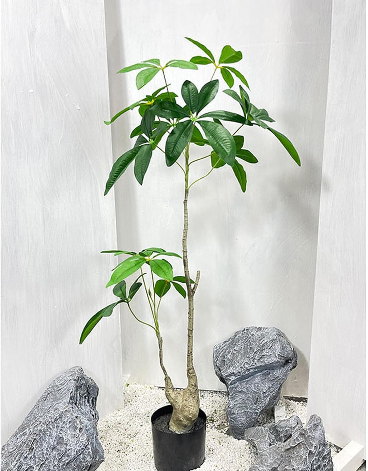 フェイクグリーン 室内用 観葉草木 パキラ 仕合わせの木 造花 人工観葉草木 大型 オシャレ 室内装飾緑であること 消臭 抗菌 まがい物 鉢付き添い人 草木飾りつけ お取りつくろう不必要 花粉・虫害の気づかわしさなし 水やり不必要 枯