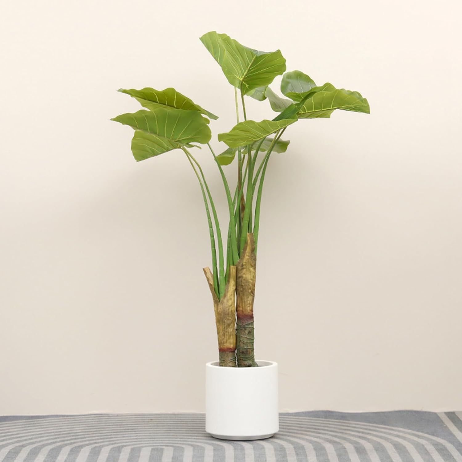 人工 観葉草木 人工あずま屋 大型 アローカシア フェイクグリーン 造花 鉢付き添い人 まがい物草木 室内装飾 室内 室外 水やり不必要 枯れない 人工草木 観葉樹 植木 本物そっくり 老人ホーム 屋内 執務室 お
