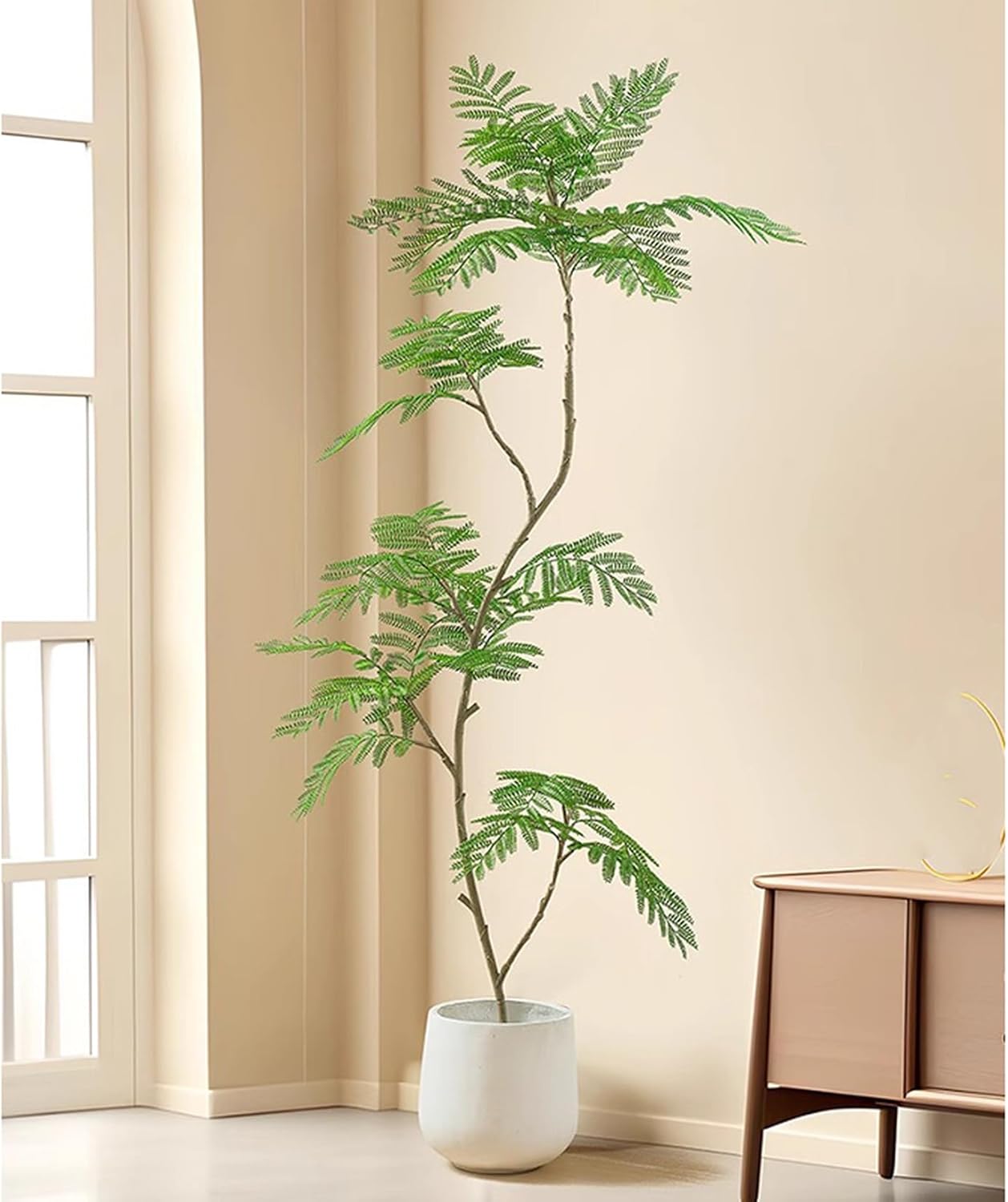 人工天然木 ジャカランダ 造花 人工観葉草木 造花 ご覧になる草木 人工観葉樹 緑であること 観葉草木 如何様物 分かりやすい 屋内用 部屋の入り口 執務室 室内 室内装飾 飾りつけ 大型 お取りつくろう飾り気の無い 今めかしい 鉢植え