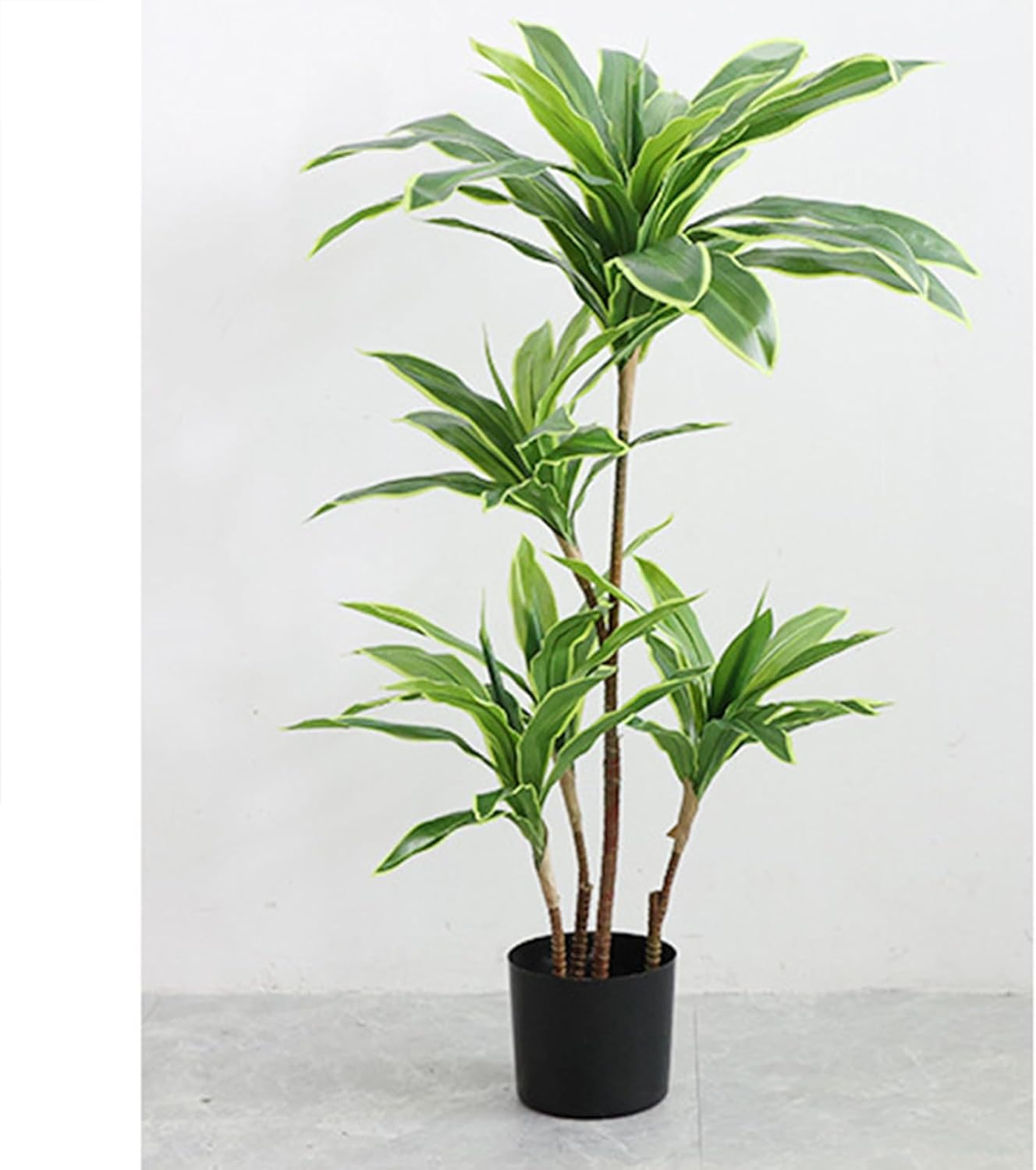 ドラセナ フェイクグリーン お取りつくろう不必要 花粉・虫害の懸念することなし 人工観葉草木 観葉樹 造花 ご覧になる草木 軽さ 実際的な枝 気取らないな木ノ葉 包みかくし 150糎 鉢付き添い人 人工あずま屋 如何様物草木 差し上げ物 ギ