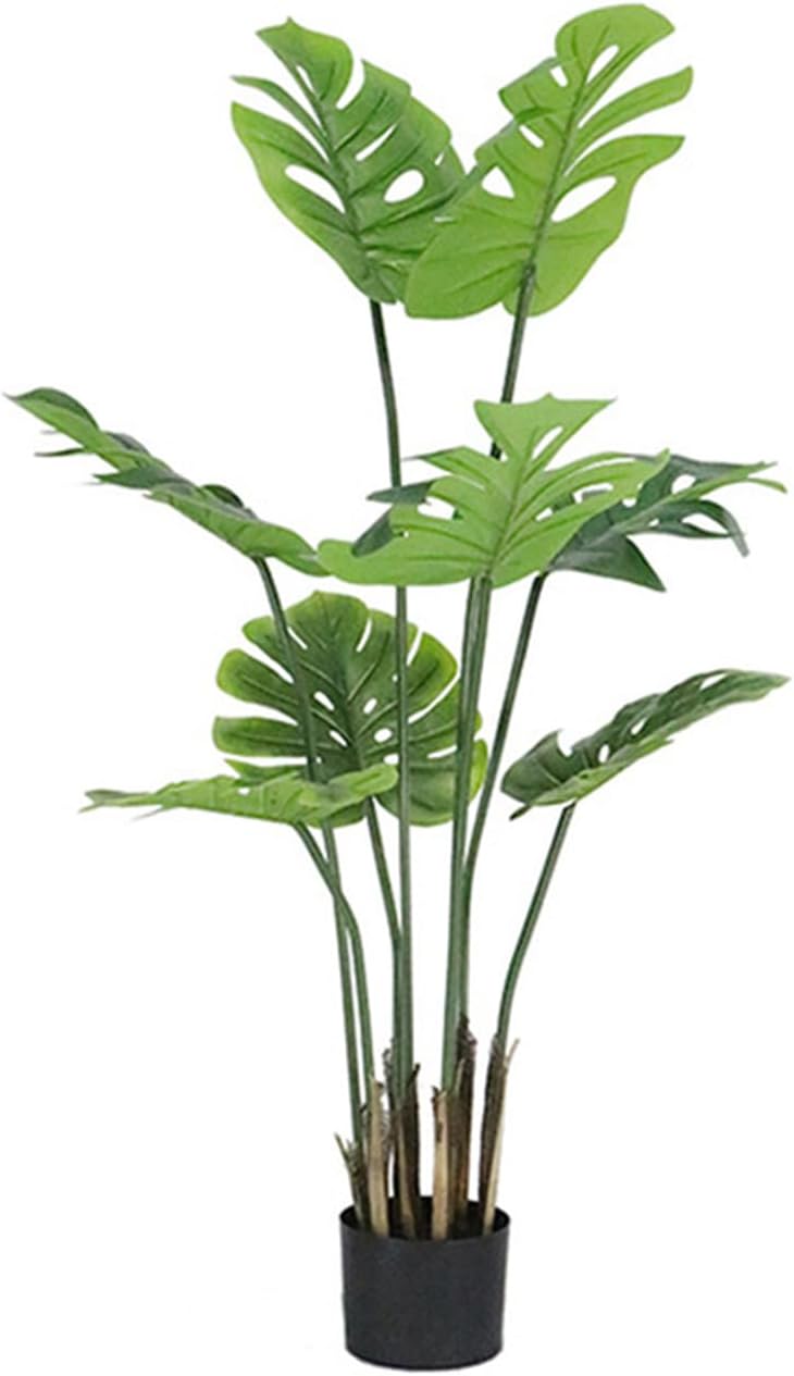 人工草木 モンステラ 造花 人工観葉草木 フェイクグリーン 大型 植木 如何様物草木 家のかざり付ける フェイクツリー 150糎 水やり不必要 枯れない 人工草木 鉢植え 屋内 執務室 お取りつくろう飾り気の無い 虫害の
