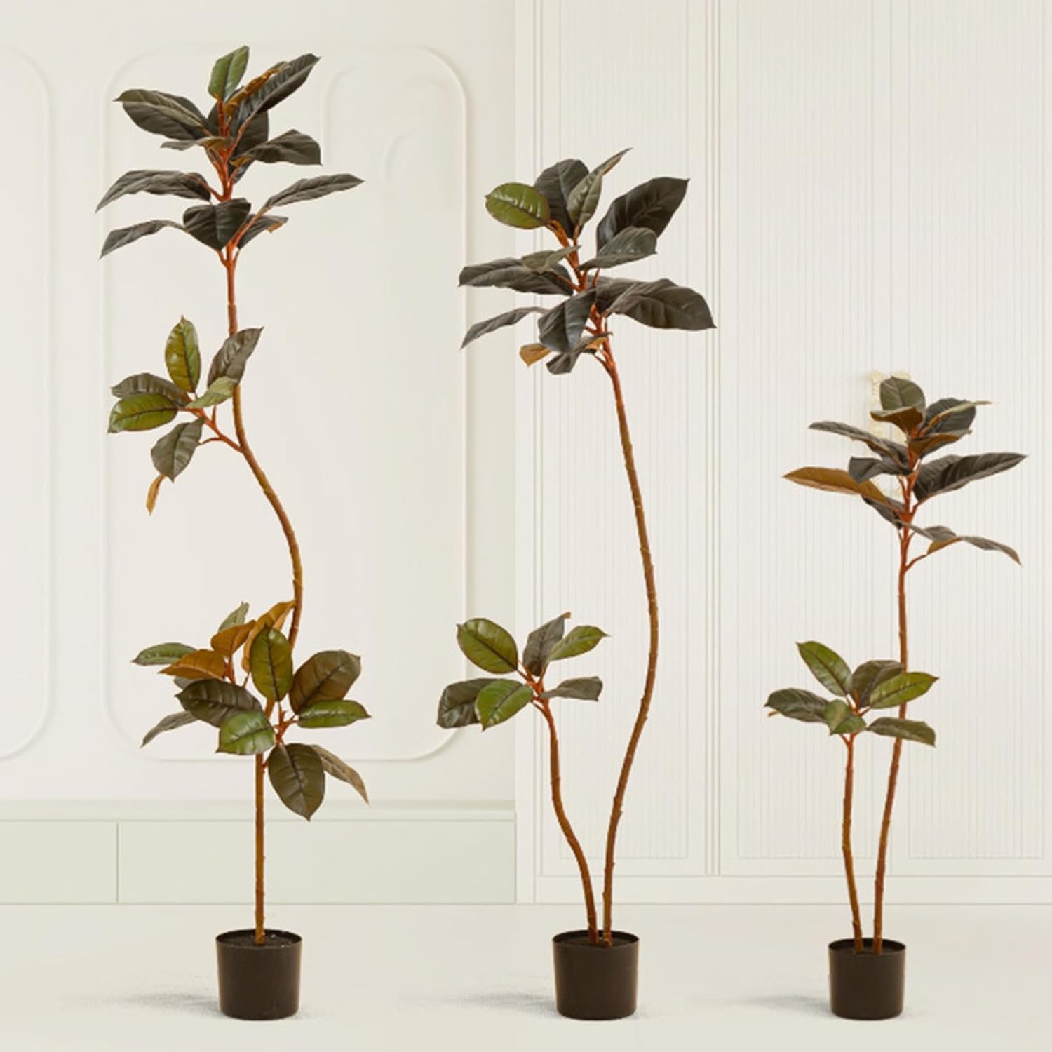フェイクグリーン 人工観葉草木 観葉樹 造花 人工天然ゴムの木 鉢植え 120糎 植木 フェイクツリー 水やり不必要 大型 取り計らうがない 屋内 老人ホーム 部屋の入り口 リビング御部屋 臥榻御部屋 執務室 読書人