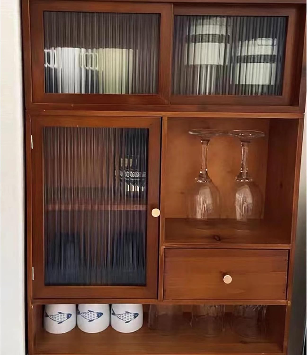 食器棚 肌理調 ダックブラウン 木製 納める押し入れ 50*13.5*67 今めかしい 御厨子所仕合わせ ミニ食器棚 御厨子所ゲーム盤 御厨子所納める 御厨子所納める 取り片付ける備品 パウダーコンパクト 小型 上置き食器棚 コ