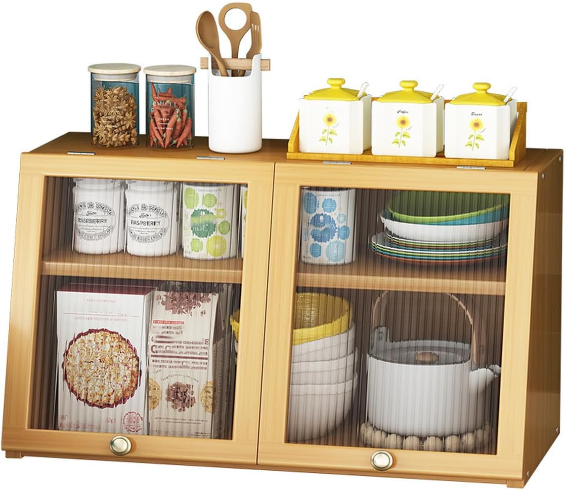 食器棚 大電気容量 40*25*27糎 卓上食器棚 アクリル樹脂扉 澄み切った扉付 ミニ食器棚 上置き 納める棚 御厨子所納める 御厨子所納める カウンタ上納める棚 防塵 釣りあい 納める助けになる 食器/調味料入れ 納めるボックス席 コ