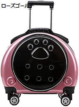 購入15%-30%OFF ペットキャリーバッグ 多機能 リュック キャスター 4輪 伸縮ハンドル 猫 小型犬 小動物適用 大容量 携帯やすい 透明 ペットバッグ アウトドア 通院 旅行 お出かけ便利 電車移動 おしゃれ 通気 避難 宇宙船カプセル型 サイズ:44*35*37.5cm ト|GOTO funny 店