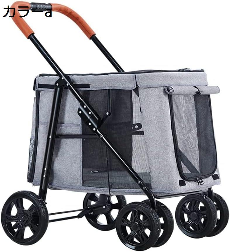 購入15％-30%OFF ペットカート ペット用ベビーカー 犬用ベビーカー 猫用ベビーカー 犬用トロリー大型犬用ベビーカー複数のペット用猫用カートトロリー犬用ベビーカー大型犬用折りたたみ式2匹の猫キャリッジベビーカーペット｜GOTO funny 店