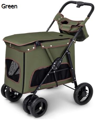 購入15％-30%OFF ペット用ベビーカー デュアルエントリーおよびトップペットベビーカー取り外し可能な収納バッグベビーカー四輪ペットベビーカー屋外ペットベビーカー 犬 バギー｜GOTO funny 店
