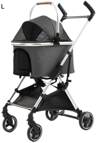購入15％-30%OFF ペット用ベビーカー 便利でシンプルなペットベビーカー犬用ベビーカー折りたたみ式軽量素材小型および中型の猫と犬 犬 バギー｜GOTO funny 店