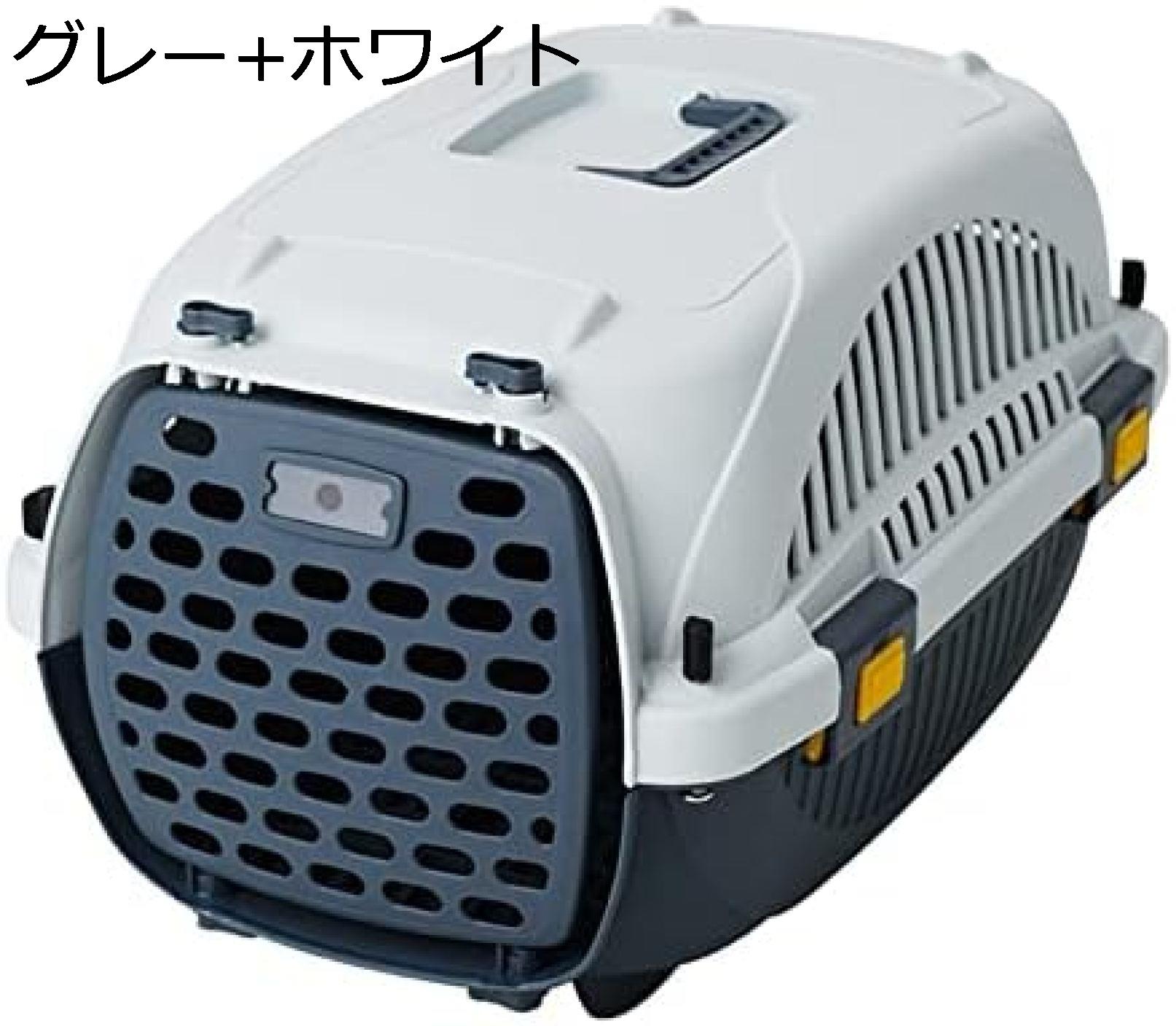ペットのバックパック ペットキャリーバッグ ハイキングやお出かけ?取っ手付き 室内用ハウス? 猫ケージ 猫リュック (S,グレー+ホワイト)|GOTO funny 店