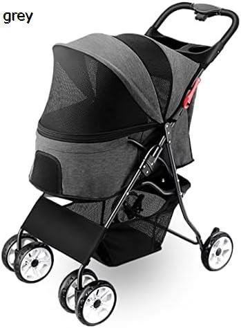 購入15%-30%OFF ペットカート ベビーカー バギー 犬 猫 多頭 調節可能なオーニング付きの犬用ベビーカーカート 33ポンドまでのクイック折りたたみペット用ベビーカーベビーカーペット ブレーキ付きユニバーサルホイール付き犬用ベビーカー乳母車|GOTO funny 店