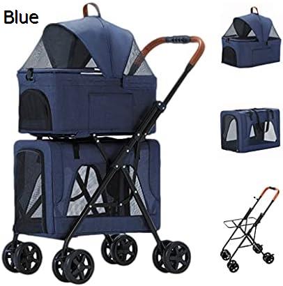 購入15％-30%OFF ペット用ベビーカー ペットカート ベビーカー バギー 犬 猫 多頭 小型中型犬用 二重層犬用乳母車 分離可能なペット用ベビーカー キャリッジ 犬用ベビーカー 猫用 トラベルカート キャリア ツインまたは複数用 折りたたみ簡単｜GOTO funny 店