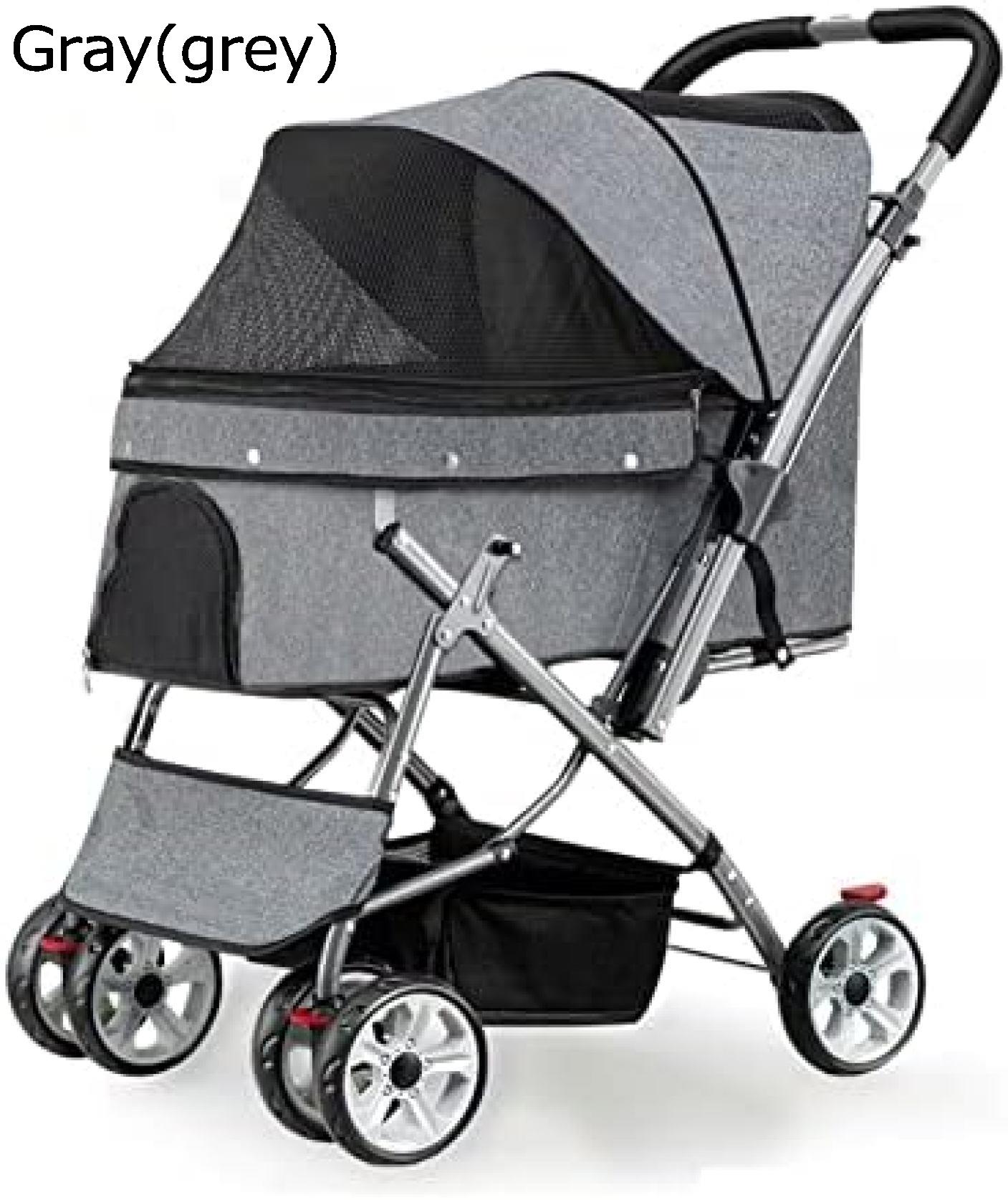 購入15％-30%OFF ペットカート ベビーカー バギー 犬 猫 多頭 犬用ベビーカー 犬 猫バギー 4輪 小型犬 中型犬カート 軽量コンパクト 前輪360&deg;回転 後輪ブレーキ付 介護用 折りたたみ 組み立て簡単 最大積載量 25Kg｜GOTO funny 店