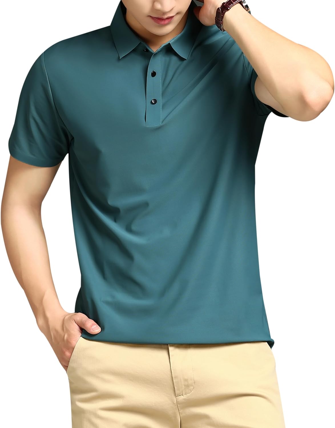 ポロシャツ ビジネス メンズ Tシャツ 半袖 カジュアル ゴルフ 夏服 シンプル 複数の色
