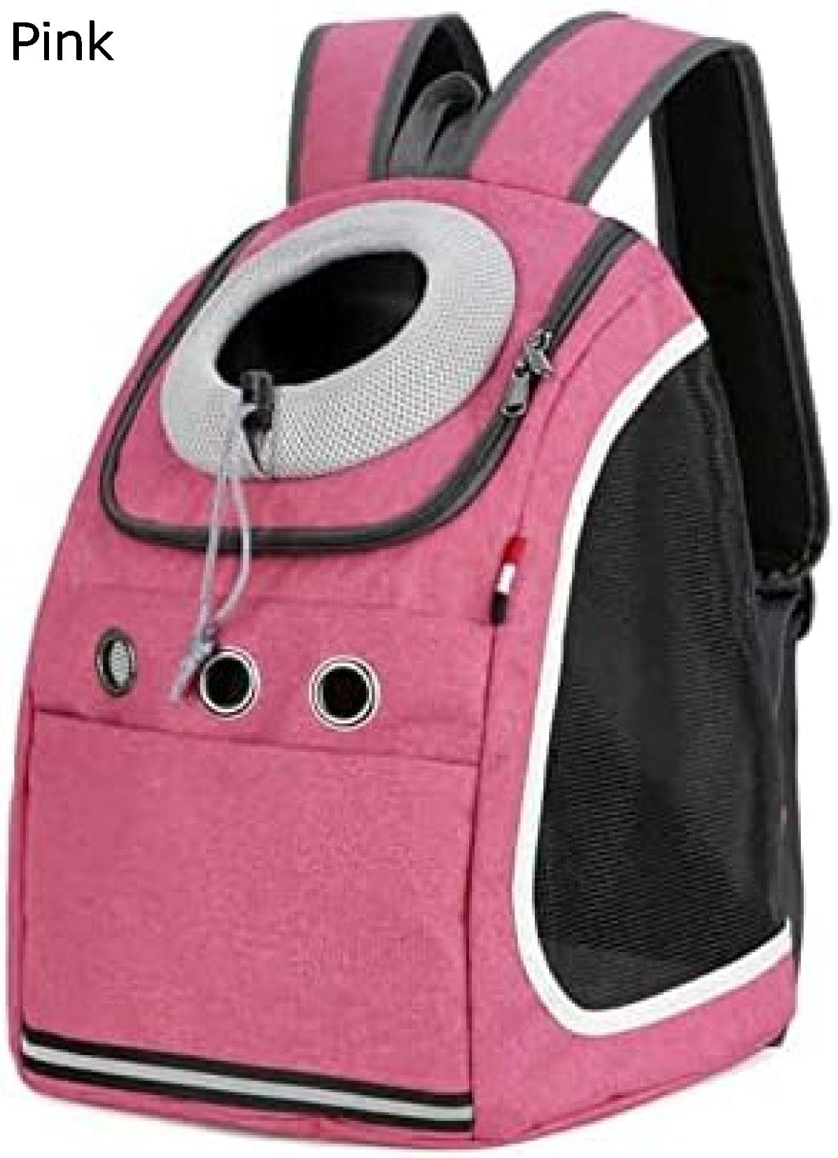 ペットキャリーバッグ 小型犬と猫のペットの子犬用フロントバッグ ヘッドアウトデザイン、ハイキング用、屋外用、犬用バックパック、調節可能なショルダーメッシュ、ペット用バックパック、ヘッドアウト ペットリュックバッグ|GOTO funny 店