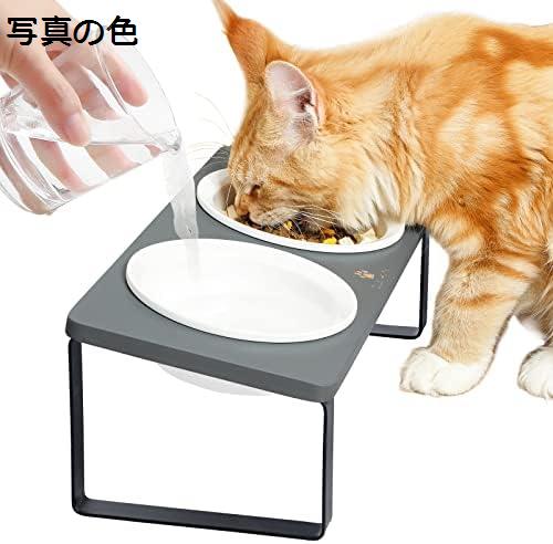 購入15％-30%OFF 猫食器 ネコボウル ねこエサ入れ 食器スタント スタンド ねこ給食 ペット ボウル フード用 スタンド 竹製 ねこ ご飯台 陶製 フードボウル ダブル セラミック フード用 小型犬 おやつ皿