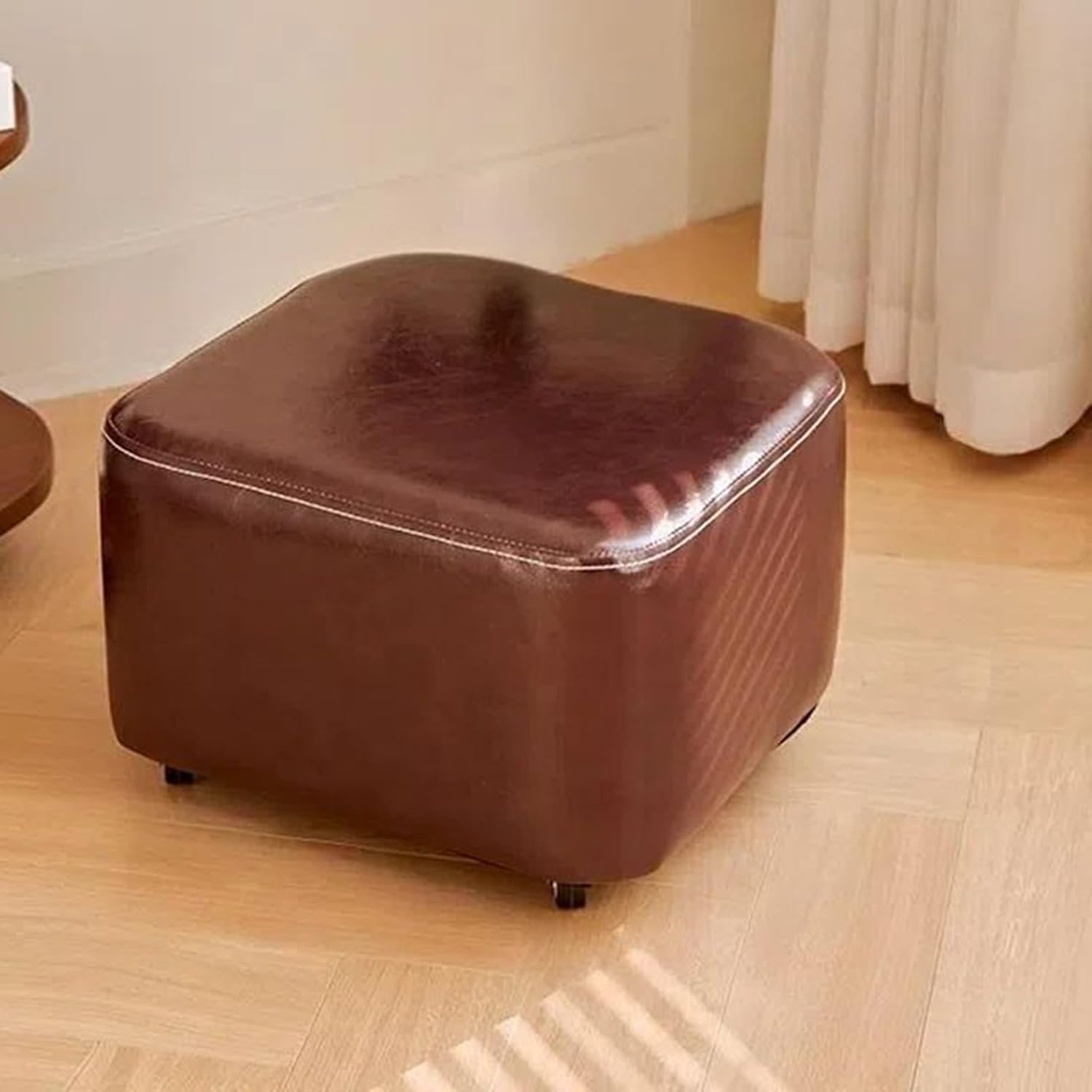 ソファチェア キャスター付き 31*31*54CM 回転式 足置き 木製脚 ふわふわ シングルソファ 換鞋スツール 一人がけソファ 模様3 座椅子 役員室 応接間 一人用 柔らかい 心地よい座り心地｜GOTO funny 店