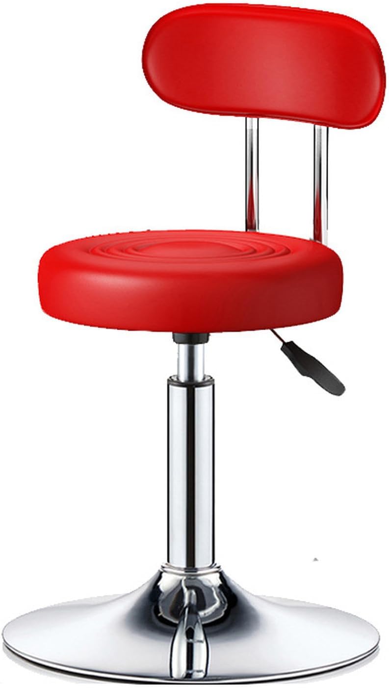 カウンターチェア 円形 キャスター付き 背もたれ付 座面クッション 38cm キッチンチェア ハイスツール ハイチェア バーチェア ラウンドチェア カウンタースツール 昇降式 高さ調節 ダイニング バ|GOTO funny 店