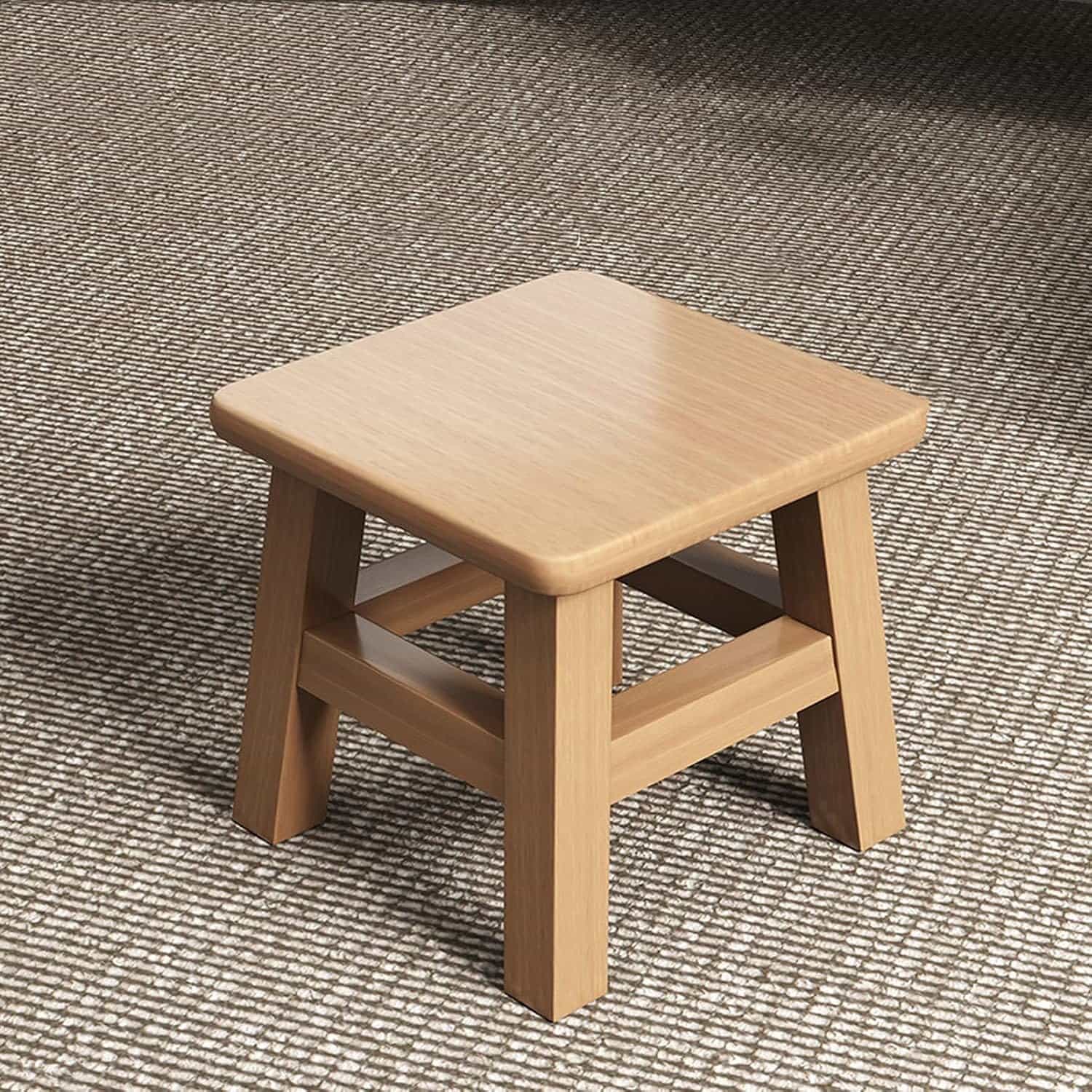 スツール おしゃれ シンプル 木製 北欧 モダン ベージュ ハイスツール カウンターチェア ハイチェア 25cm バーチェア サイドテーブル 腰掛け イス 丸椅子 四角 キッチン リビング 長椅子 カ|GOTO funny 店