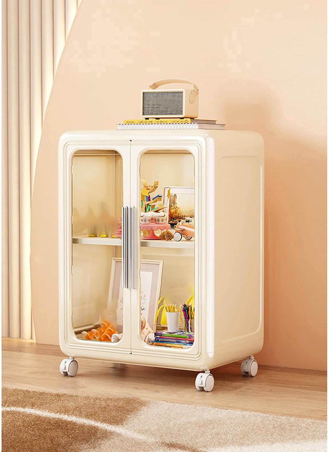収納ボックス 子供用 タイプ5 47*32.3*65 モジュール式 組み合わせ自由 分類収納 キャスター付き 取り外し可能 書籍収納対応 おしゃれ 北欧風 安全設計 丸角加工 多目的収納 取り付けが簡|GOTO funny 店