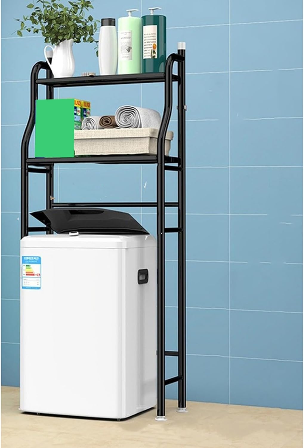 キッチン収納 ダストボックス C ゴミ箱ラック 洗濯機 ラック キッチンストッカー レンジ台 デザイン4 置き棚 ゴミ箱の上 レンジボード キッチンラック 大型レンジ対応 スリム ラック キッチンボー|GOTO funny 店