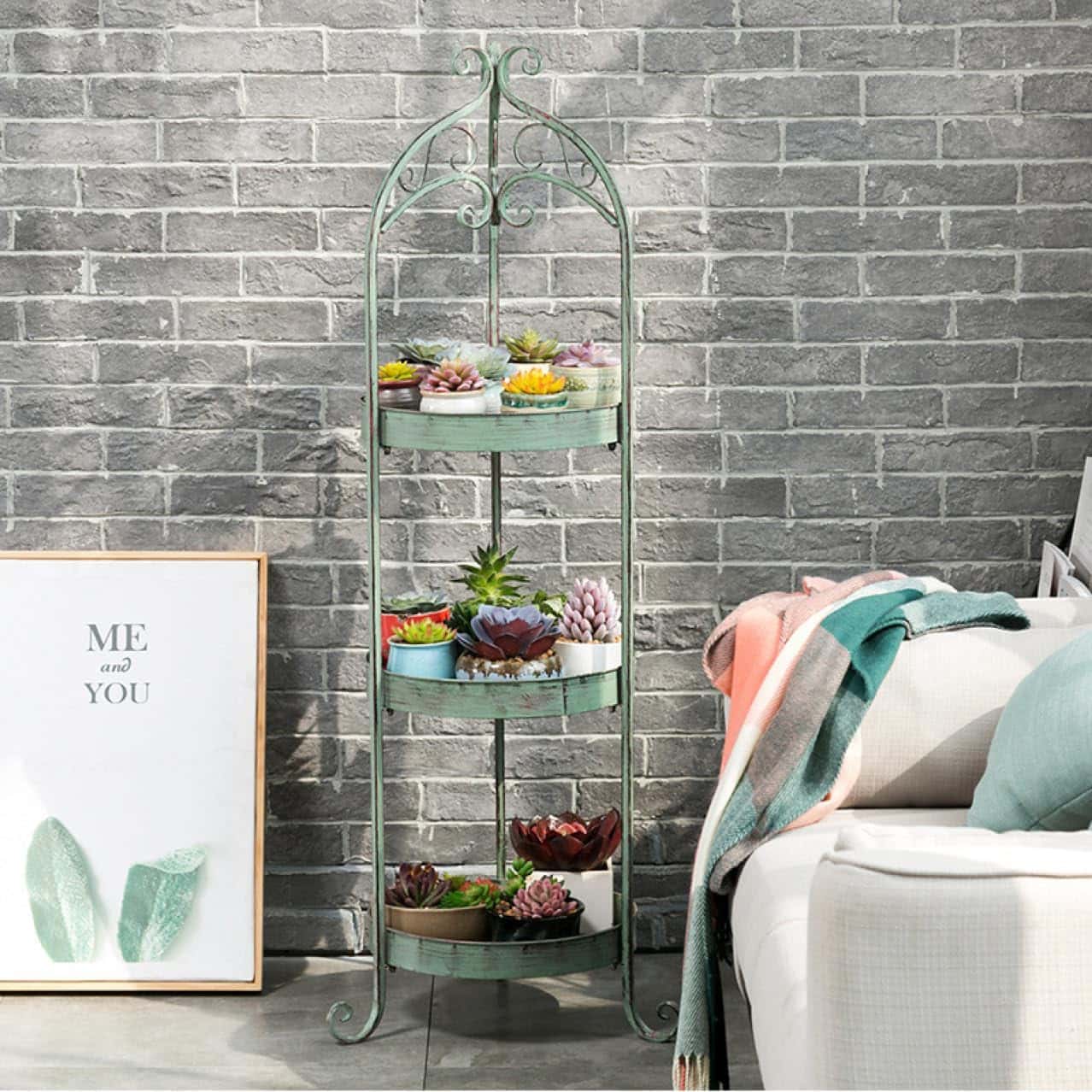 フラワースタンド プランタースタンドアイアン 45*45*135 3段式 玄関 フラワースタンド 植木鉢 プランタースタンド おしゃれ ゴールド 観葉植物 台 室内 色1 花 フラワー スタンド 北欧｜GOTO funny 店 22,434円