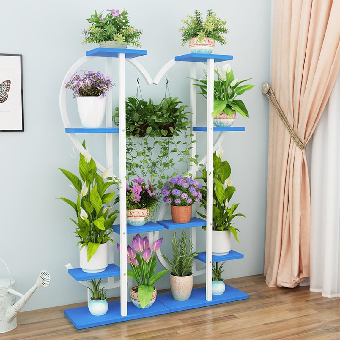 フラワースタンド 床置き型 多層 ガーデンスタンド ガーデンスタンド 植木鉢スタンド 鉢植えスタンド 観葉植物 北欧 簡単組立 色5 屋内 屋外フラワースタンド シンプル おしゃれ 観葉植物 リビング｜GOTO funny 店