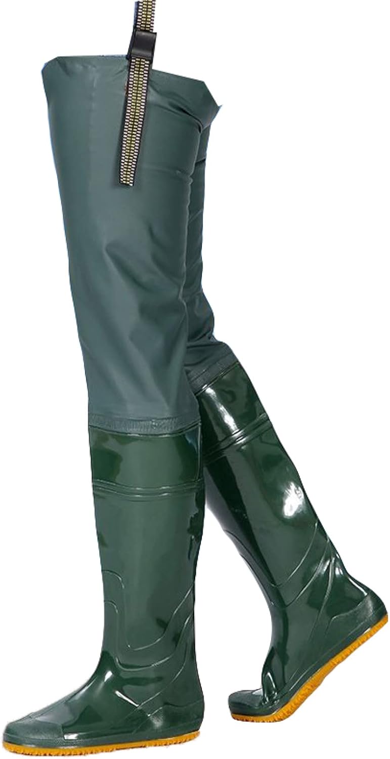 レインシューズ ロング レインブーツ PVC 防水 防滑 長靴 ヒップウェーダー 男女兼用 クツ ウェーディングシューズ レインウェア 釣り 田植え 作業靴 ロング ニーハイブーツ 豪雨 梅雨対策 農