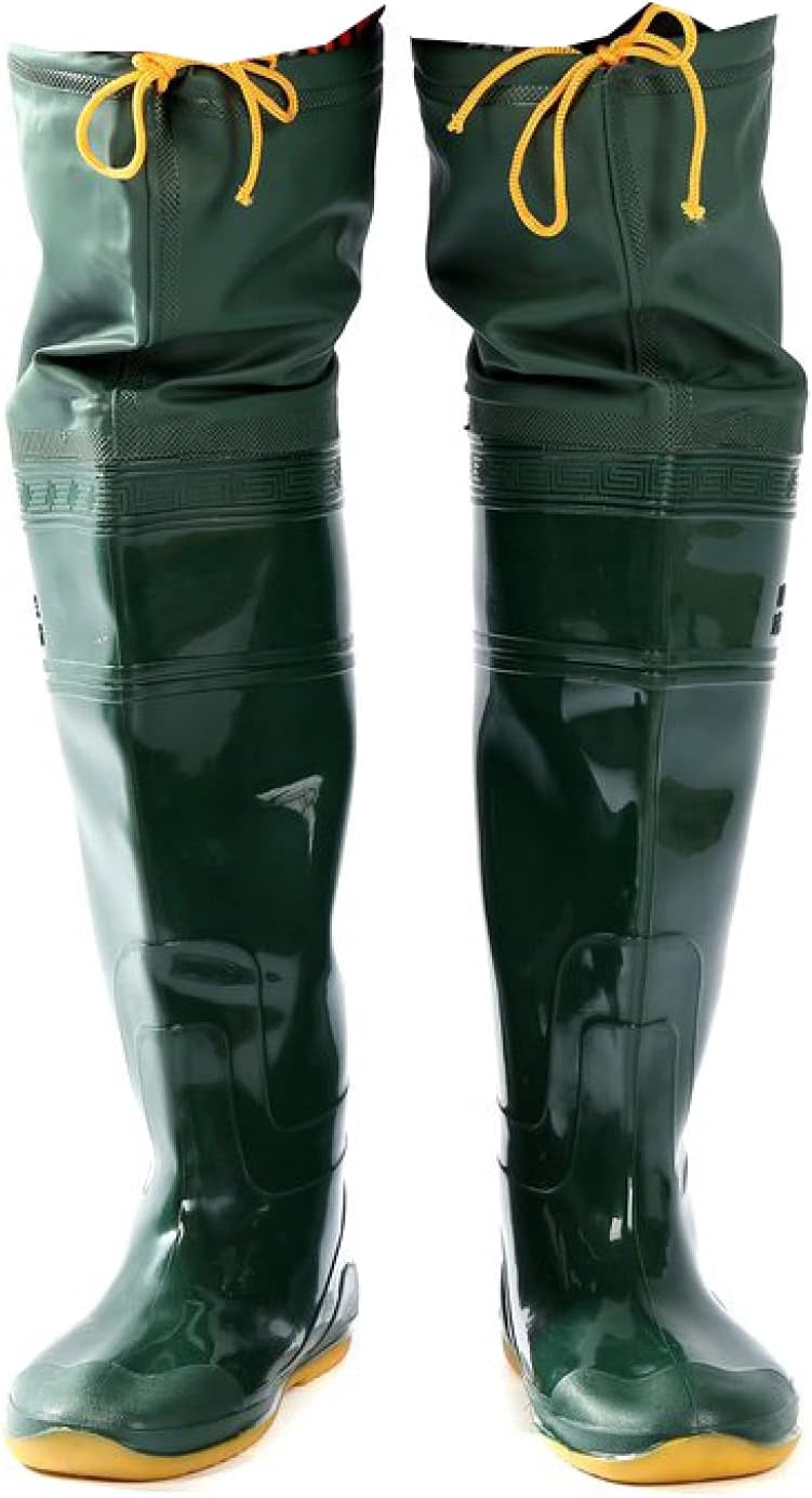 レインシューズ ロング レインブーツ PVC 防水 防滑 長靴 ヒップウェーダー 男女兼用 クツ ウェーディングシューズ レインウェア 釣り 田植え 作業靴 ロング ニーハイブーツ 豪雨 梅雨対策 農