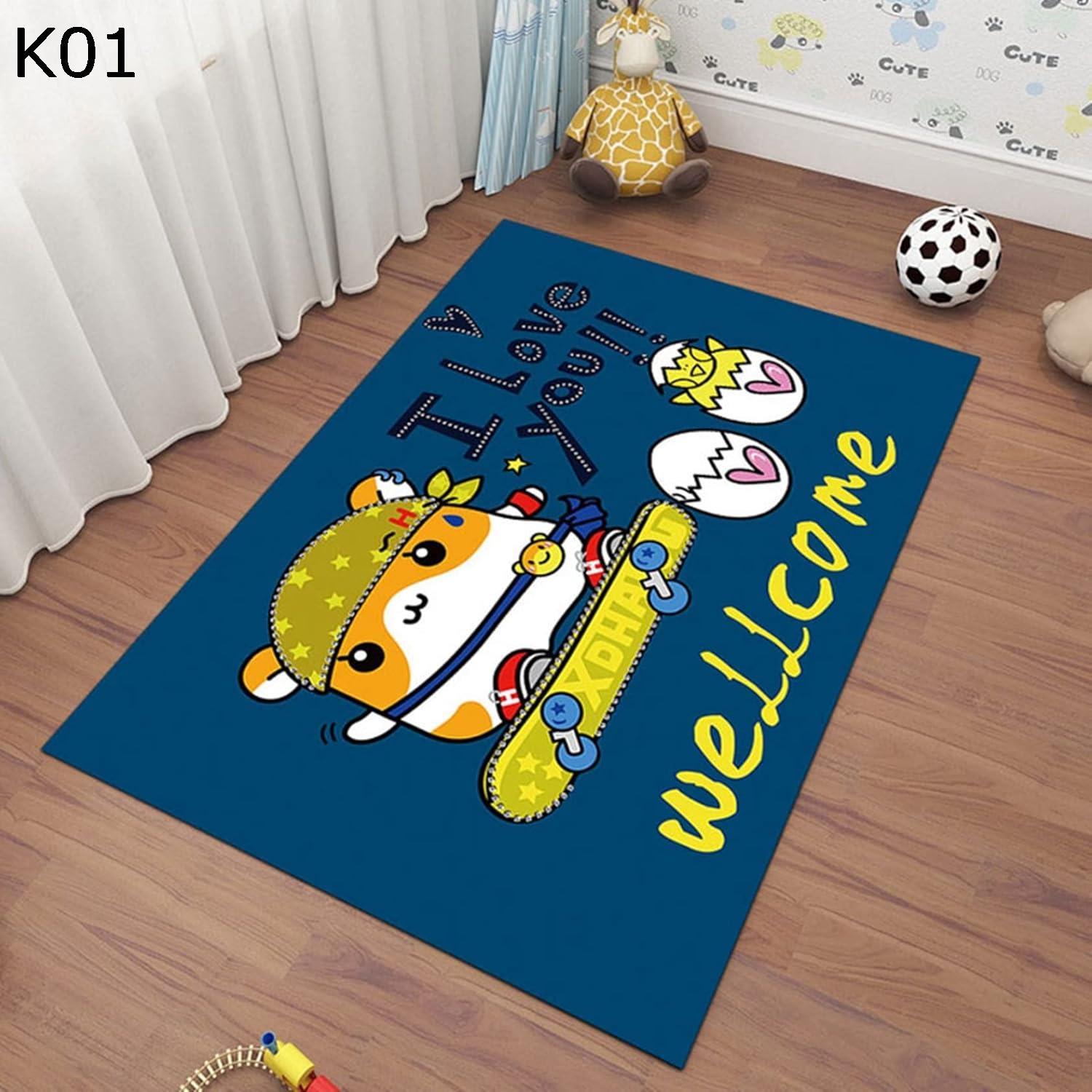 【楽天市場】購入15％-30%OFF 遊びマット キッズ おもちゃマット 子供部屋 ラグマット 可愛い 総柄 動物柄 ラグ ベビー 大きい ...