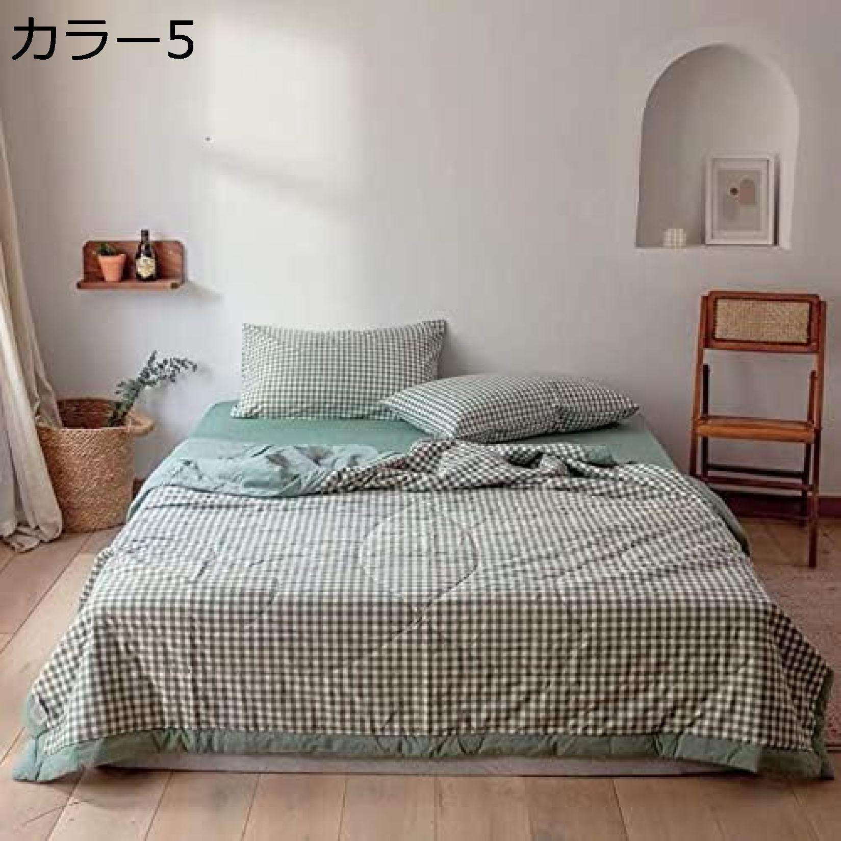 購入15％-30%OFF ガーゼケット シングル 夏掛け布団 綿 タオルケット 丸洗いOK やわらかな肌触り ブランケット 夏 キルトケット 薄手 軽量 肌掛け布団 チェック柄 冷房対策 発散性に優れ ダブル 通気速乾 吸湿 冷房対策 毛玉が出ない