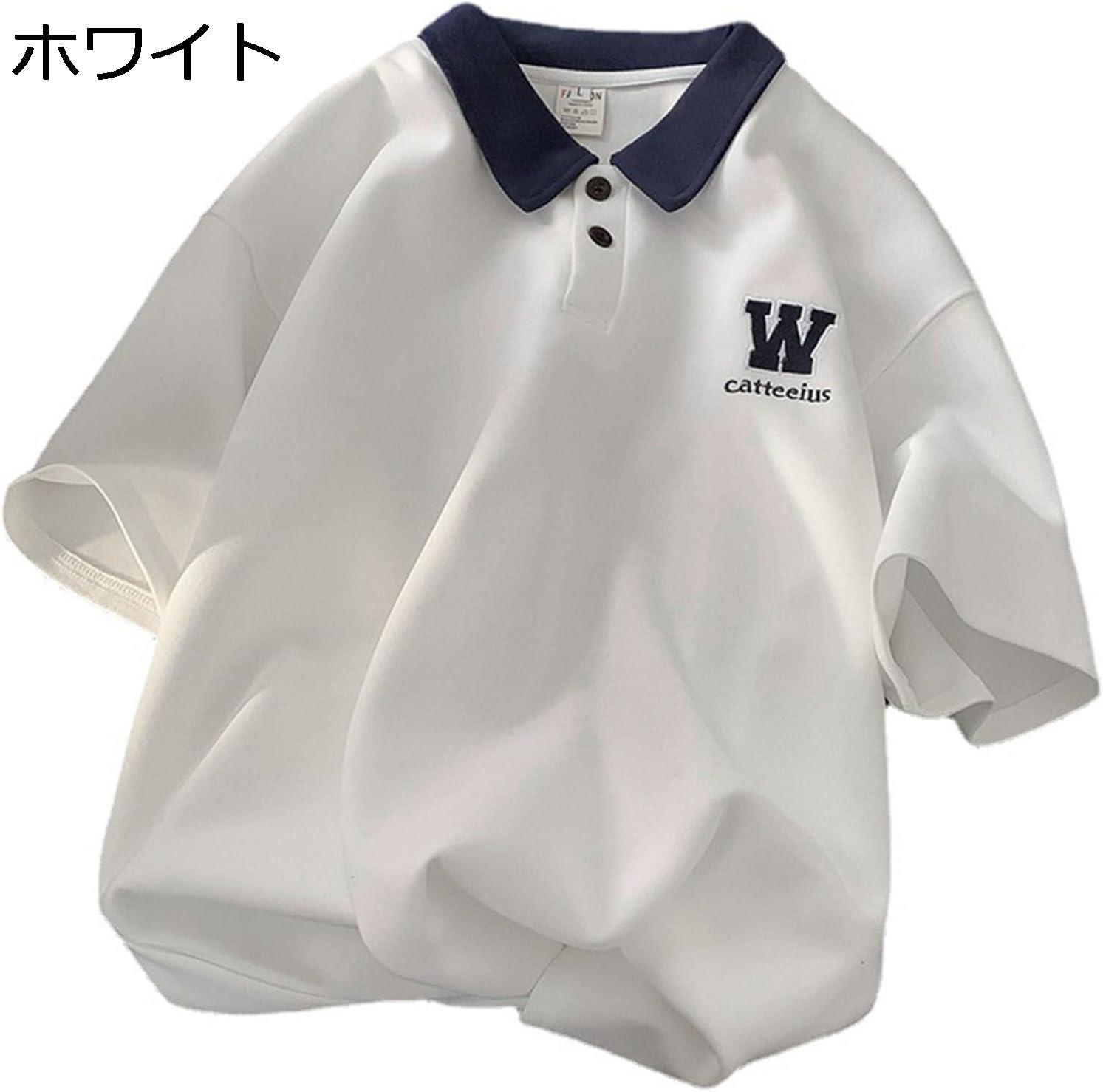 購入15％-30%OFF メンズ ポロシャツ 半袖 夏 刺繍 パッチワークカラー ワンポイント Tシャツ ボタンダウン 襟付き 無地 涼しい半袖 ラガーシャツ メンズ ファッション 若者 学院風 吸汗 青年 学生 通気性 速乾通気 通学 旅行