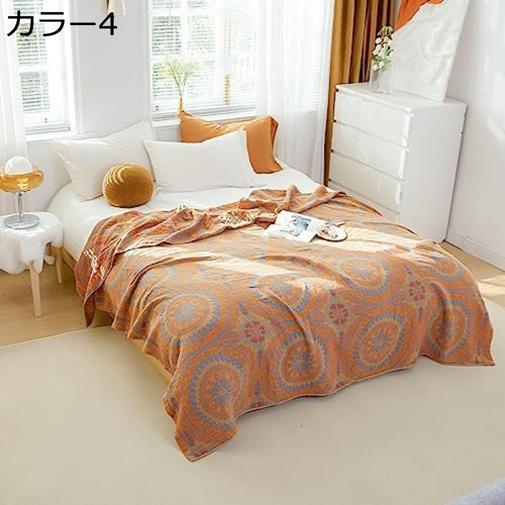 夏毛布 口さかしい 掛けふとん 綿ガーゼ 三重織り 寝具 吸汗吸湿 綿100% ビロード毛布 ボヘミアン タオルケット 3重ガーゼ毛布 シングル 吸湿性 肌掛け 何度も洗える 大気圏毛布 蒸れにくい ふわふわ ひざ掛け 洗える 掛けブランケット 毛布・ブランケット-寝具