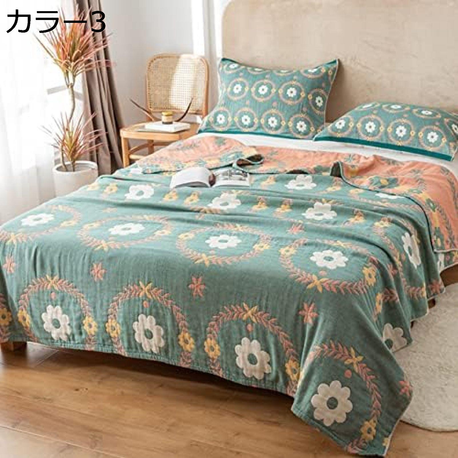 購入15％-30%OFF リバーシブル 夏布団 ガーゼケット 四重ガーゼ キルトケット タオル地 肌に優しい タオルケット 綿100% 冷房対策 夏ふとん 薄掛け 軽い 肌布団 夏掛布団 ダブル 大判 ひざ掛け 吸湿性 ふっくら 肌ふとん ブランケット
