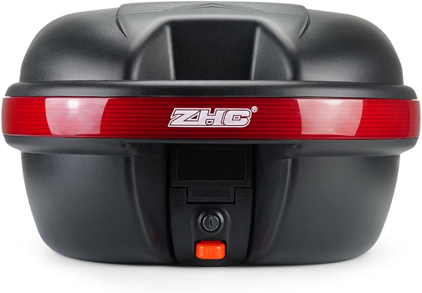 バイク用リアボックス 30L 着脱可能式 大容量 取付ベース付 トップケース バイクボックス 鍵2本付 フルフェイス対応 ライト反射 防振 防水 原付 簡単脱着 ブラック｜GOTO funny 店
